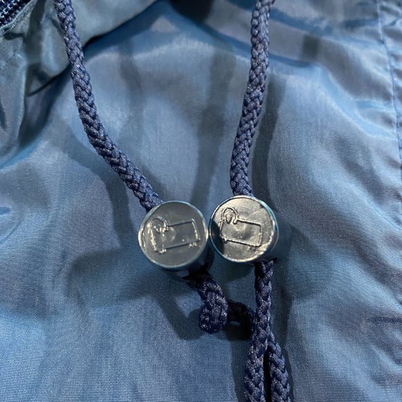 VINTAGE Woolrich Windbreaker Jacket Adult Small Red White Blue Hooded 90s VTG - Picture 15 of 16